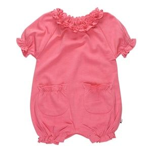 Baby Soy Bubble Romper, Pink, 6 to 12 months